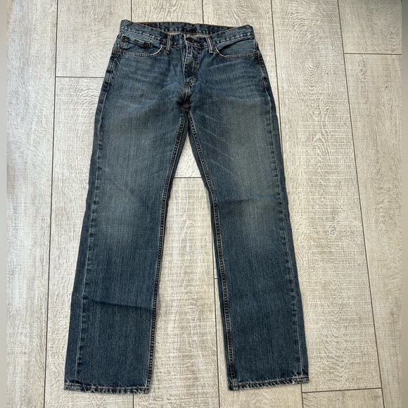Levi's Blue Straight-Leg Jeans with Vintage Wash - Picture 1 of 3